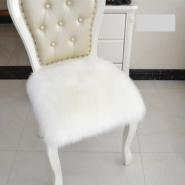 Chair cover made of artificial fur
