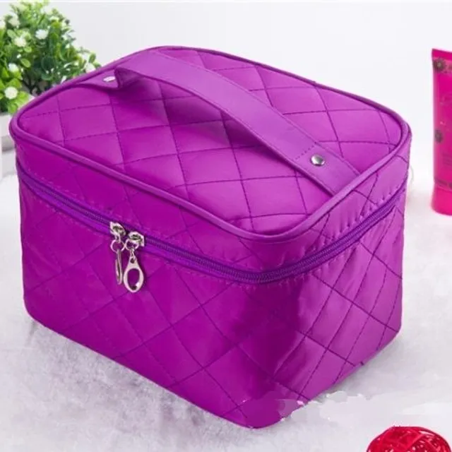 Luxusní kosmetický kufřík fialova