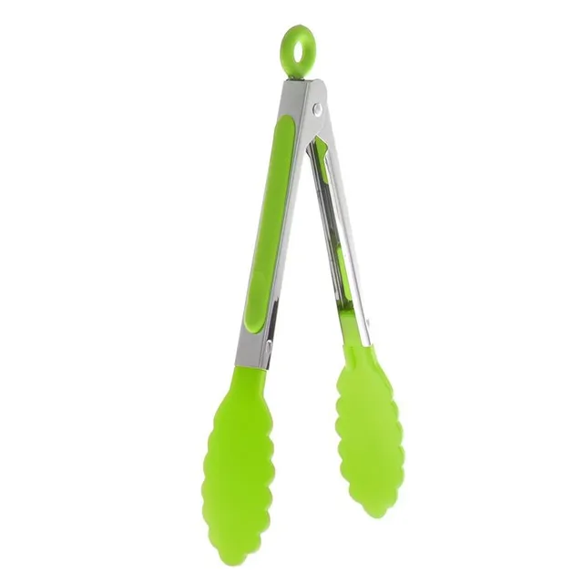 Kitchen silicone grill tongs