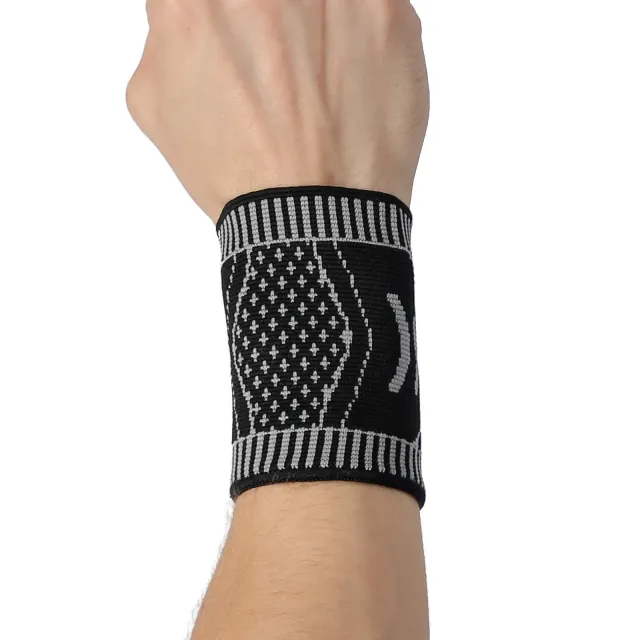 3D tkaná fitness náramková bandáž na podporu zápěstí - CROSSFIT, Gym, Činky, Badminton, Tenis, Powerlifting