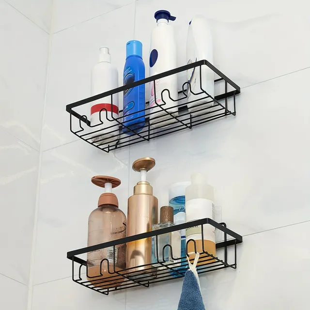 Drilling shower organizer with soap holder