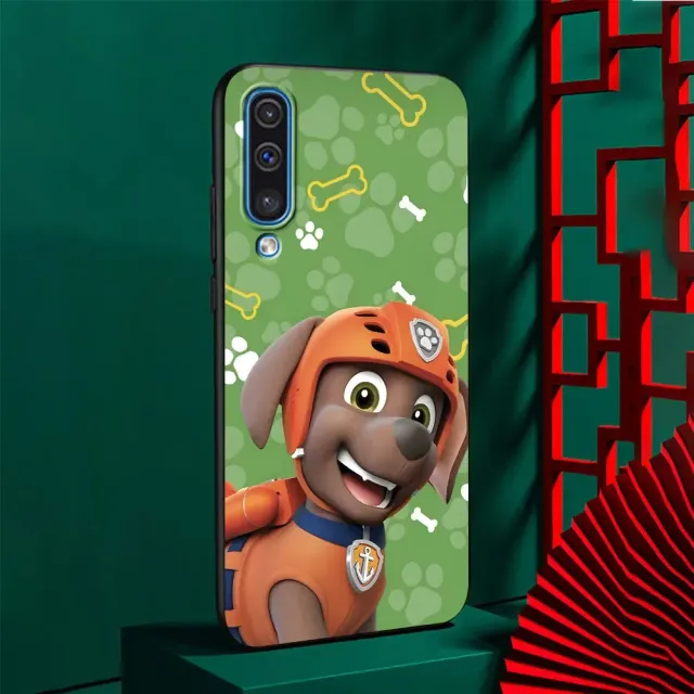 Husă pentru telefoane Samsung pentru copii cu motiv colorat al personajelor preferate Patrula cățelușilor
