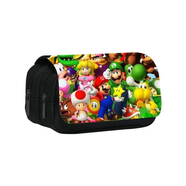 School pencil case with Super Mario motifs