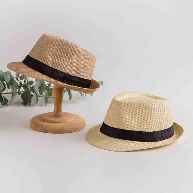 Plážový unisex stylový slaměný klobouk