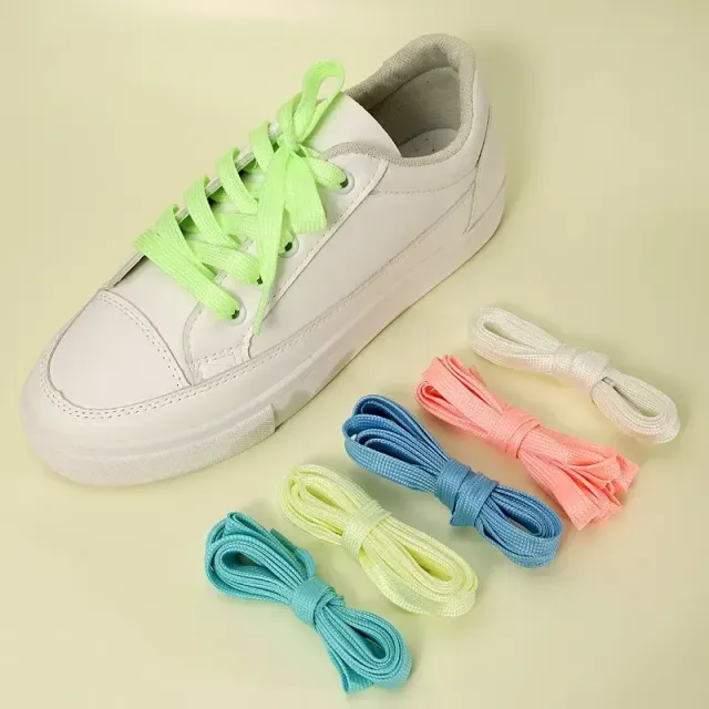 Fluorescenční tkaničky do bot v jednobarevném provedení