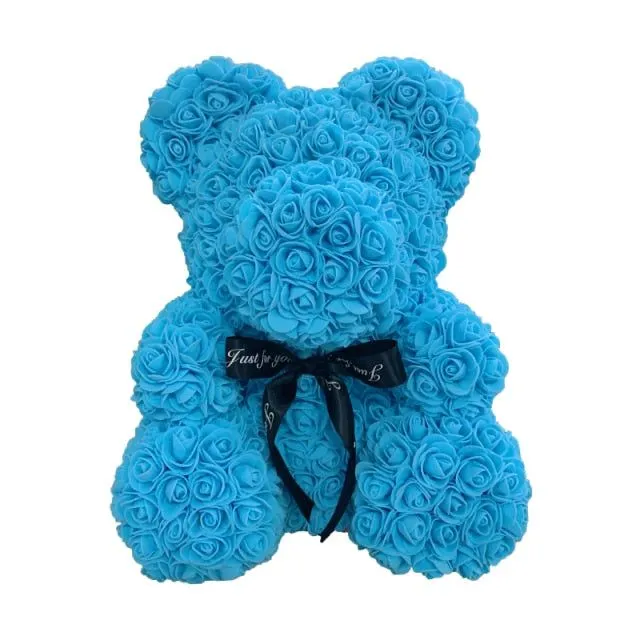 Gift teddy bear full of roses - more variants