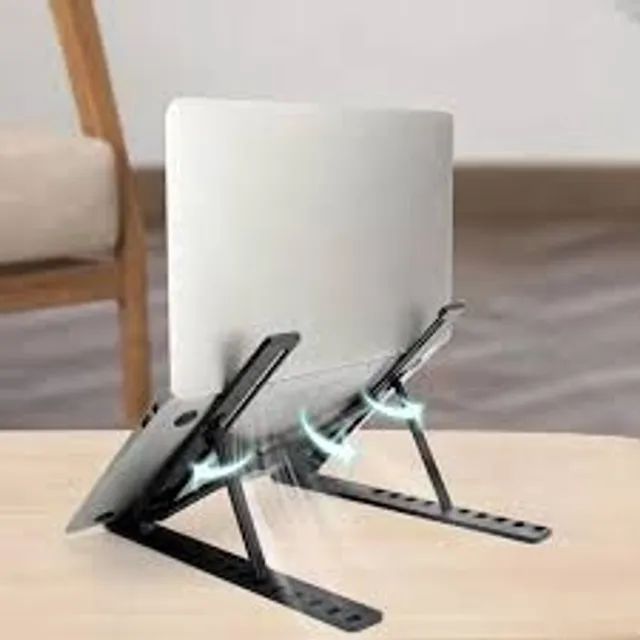 Folding aluminum laptop stand for MacBook Pro, Air and other laptops