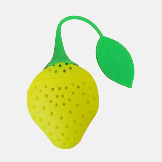 Silicone bag for loose tea in the shape of fruit - various types