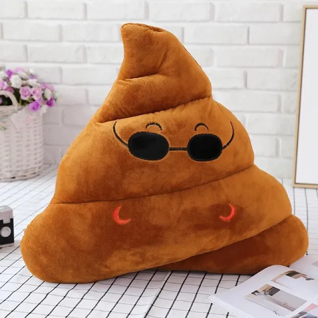 Funny pillows in the shape of poop