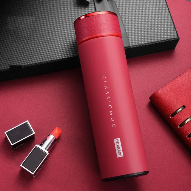 Thermos with thermometer