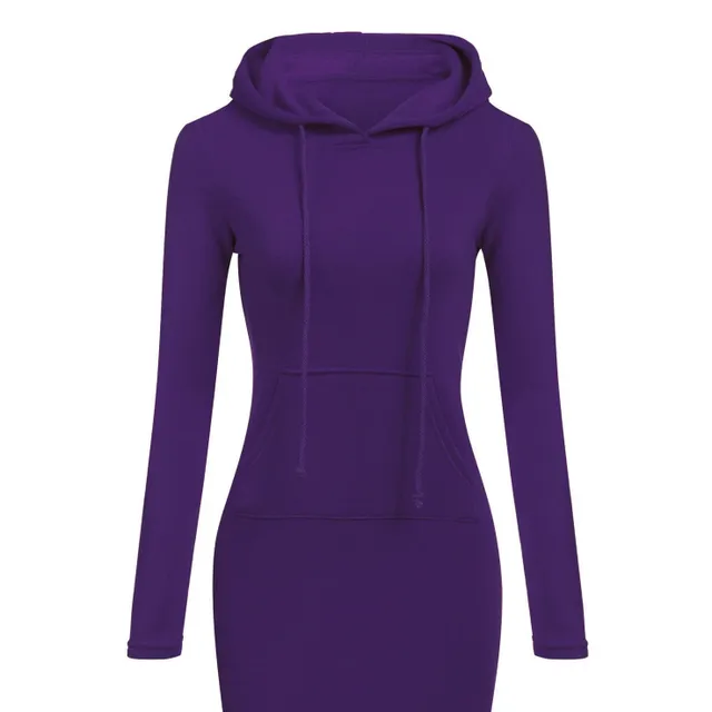 Ladies Autumn Sweatshirt Dress Reese purple l