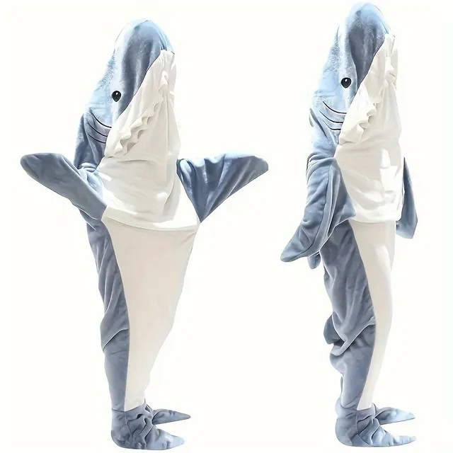 Shark blanket for adults with hood - Pleasant warm hug in the form of a shark