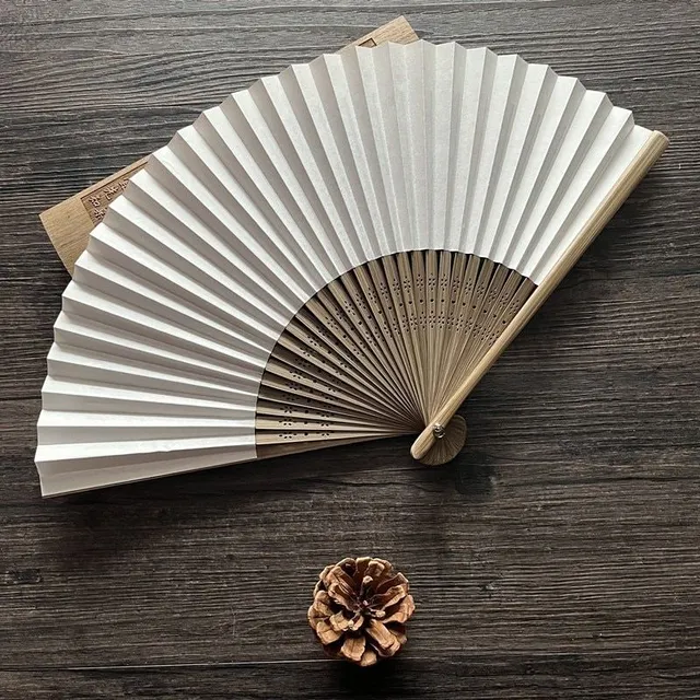 Popular stylish bamboo minimalist Japanese folding fan - more variants