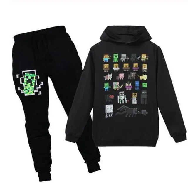 Minecraft children's gaming tracksuits