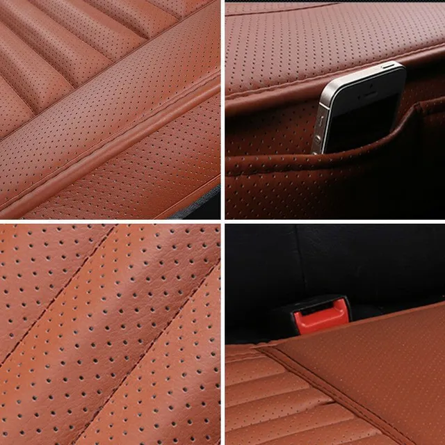 Universal leather cover for front car seats