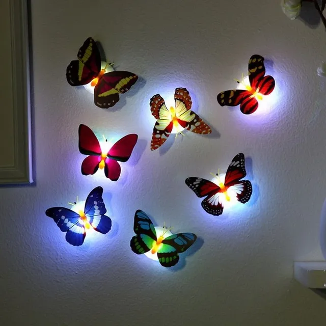 Adhezyjne światło nocne LED - motyl