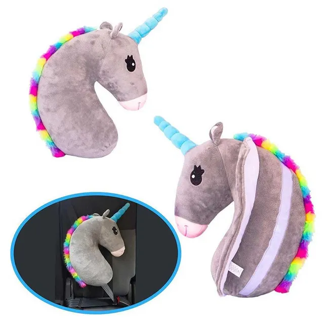 Pernă de călătorie drăguță pentru centură - Unicorn