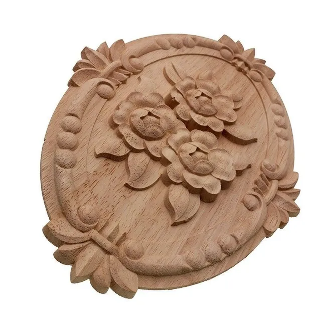 Carved decoration with flowers