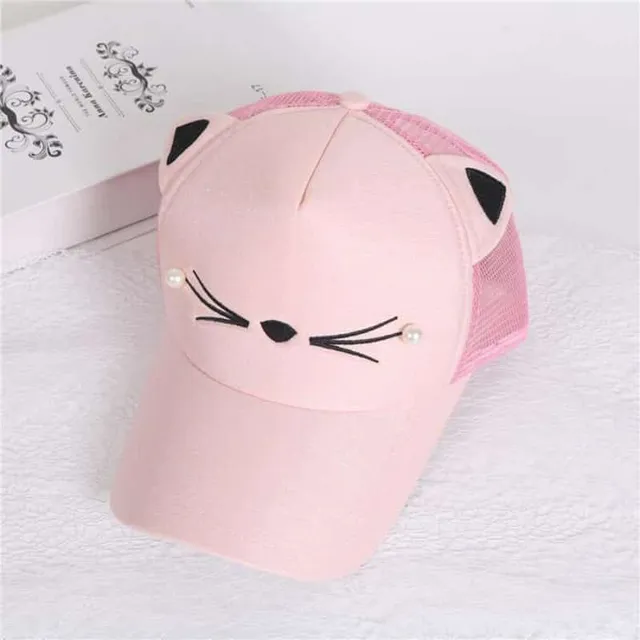 Girl baseball cap with net © Cat, Ears