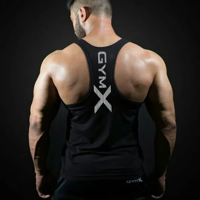 Men's modern fitness tank top Gym X