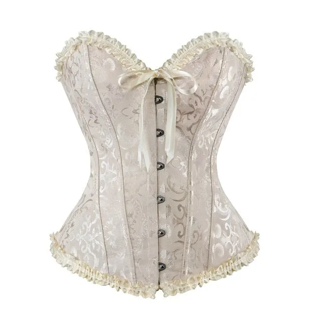 Ladies trendy corset with ruffle pattern Alvarez