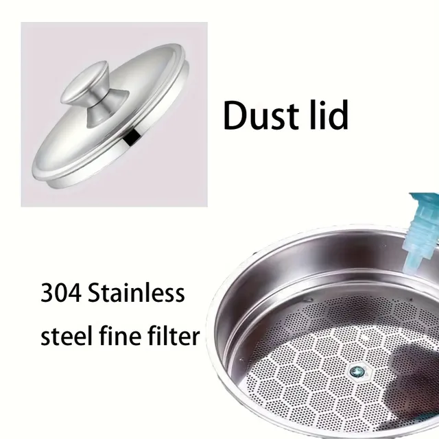 Stainless steel oil filter with a capacity of 1.8 liters - Bacon fat container with filter, lid and network filters, Repeatedly usable kitchen oil