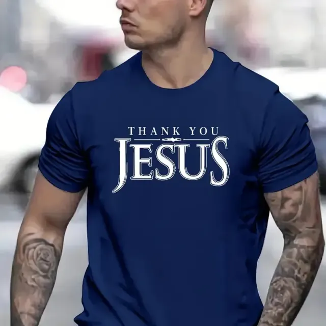 Tricou cu Imprimare „Mulțumesc, Isuse”