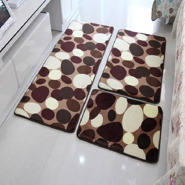 Bathroom mats with 3 pcs