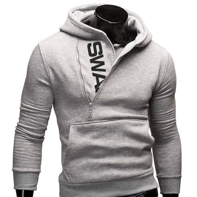 Men's sweatshirt with an interesting zipper