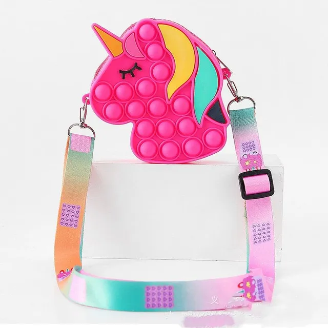 Baby bubble pop-it bag - Unicorn