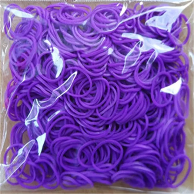 Set of silicone rubber bands for making bracelets - several colour variations Pradeep