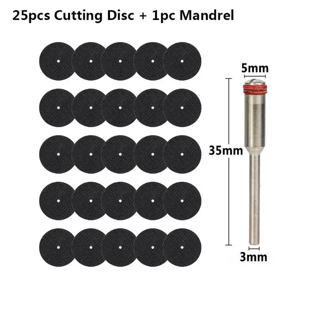 CMCP 54pcs 32mm Grinding Wheel with Spikes Grinding Wheels for Dremel Accessories Metal Cutting Rotary Tool Saw Wheel