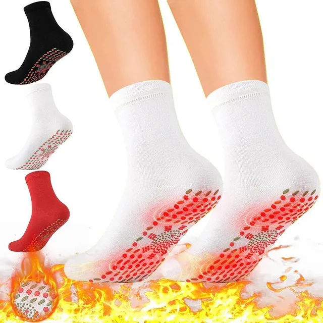 Magnetic thermoregulating unisex socks