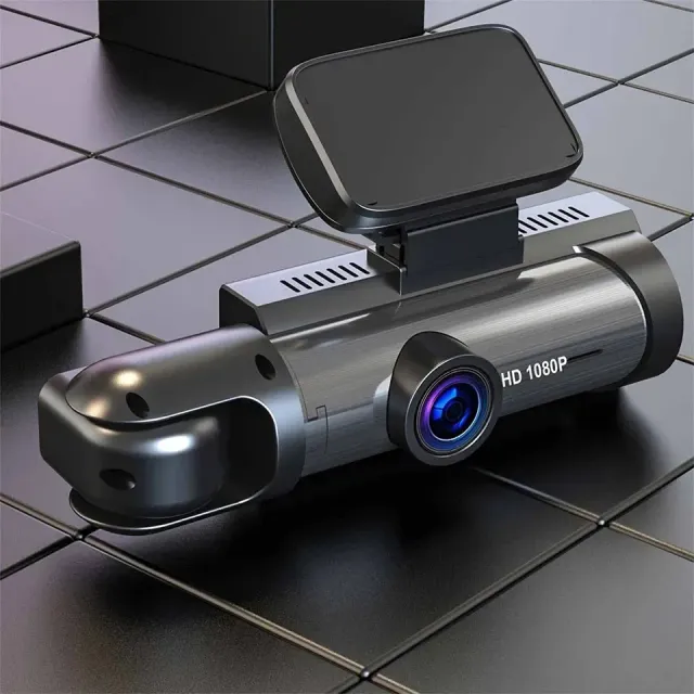 Dual car camera with night vision and 4K recording