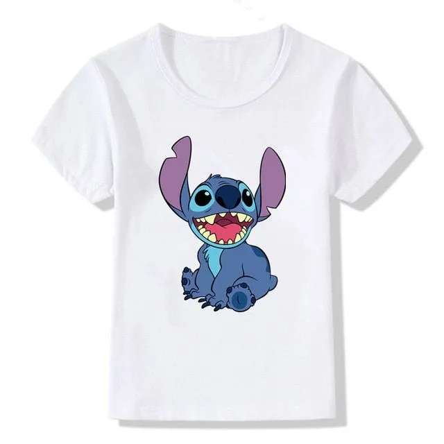 T-shirt per bambini con stampe di simpatici coniglietti