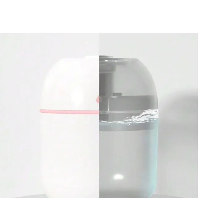 Waterfall humidifier with LED atmosphere
