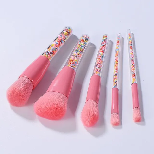 Sada profesionálních kosmetických štětců Lollipop