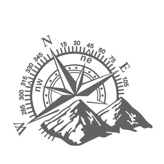 Sticker with compass A1517