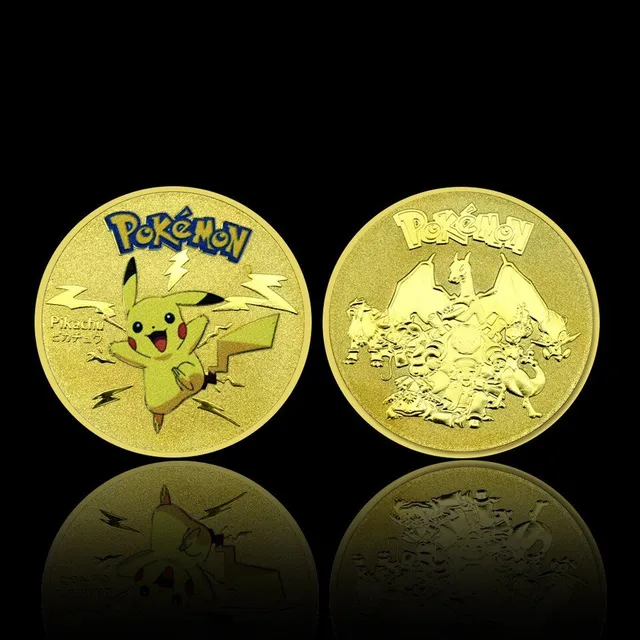 Pamätné kovové mince Pokémon style-01