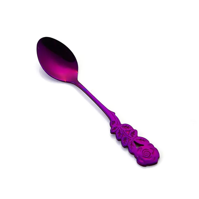 Coffee spoon with rose