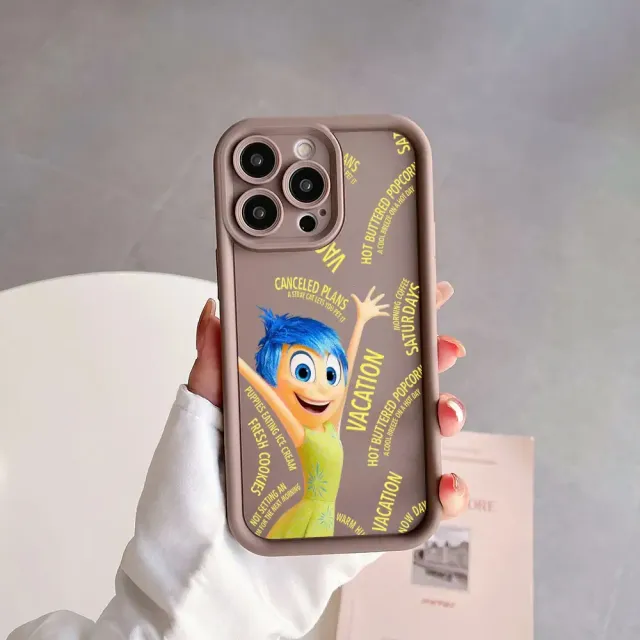 Coque en silicone colorée pour téléphones Samsung avec des motifs des personnages préférés du film Vice-Versa 2 - Inside Out 2