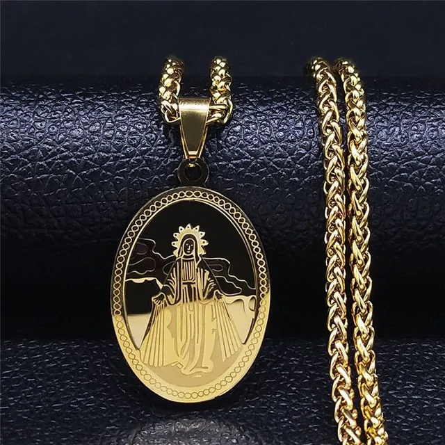 Luxury necklace with a religious theme