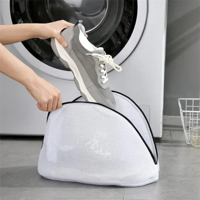 Networked laundry bags with zippers for washing machines, special filter against deformations