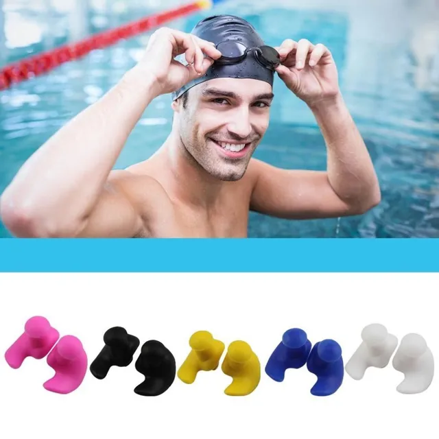 Waterproof earplugs for swimming - 1 pair