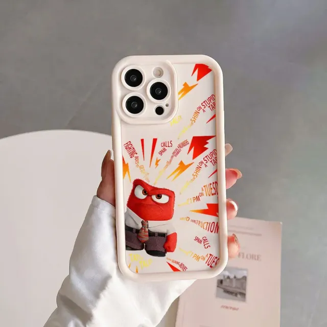 Coque en silicone colorée pour téléphones Samsung avec des motifs des personnages préférés du film Vice-Versa 2 - Inside Out 2