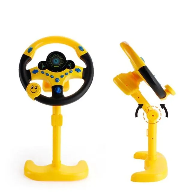 Child simulation steering wheel for car