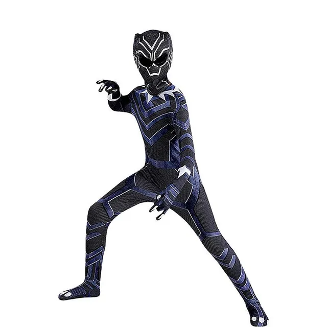 Children's stylish Black Panther costume