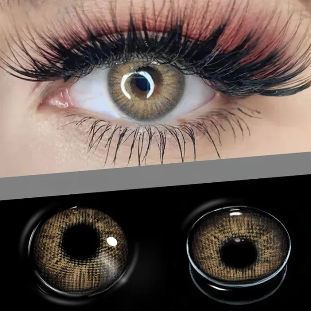 Luxury contact lenses without dioptre - realistic colors, several variants