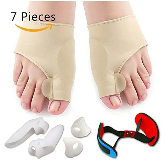 Toe Corrector Ortics Lábápolás Csontlábujj Javítás Puha Pedikűr Zokni Toe Kiegyenesítő Szilikonujj Szeparátor