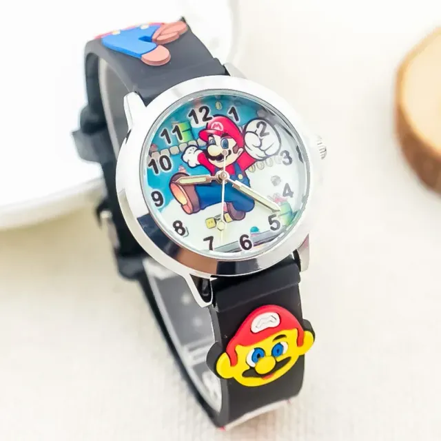 Baby analog watch with Super Mario Bros motif.